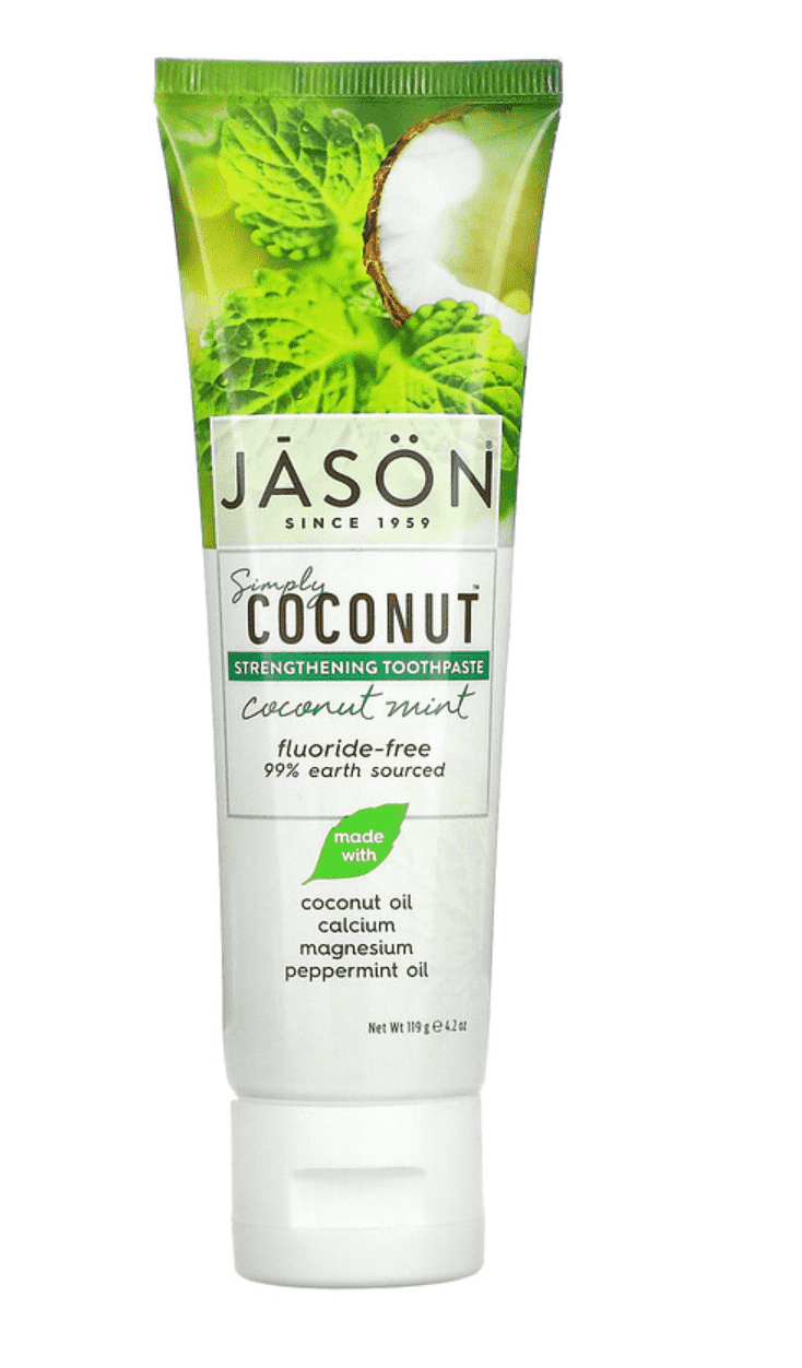 Jason Natural, Simply Coconut, Kem đánh răng, Bạc hà Dừa, 4,2 oz (119 g)