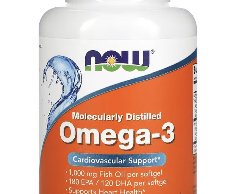 NOW, Omega-3 Premium Fish Oil, 180 EPA / 120 DHA, 100  mềm