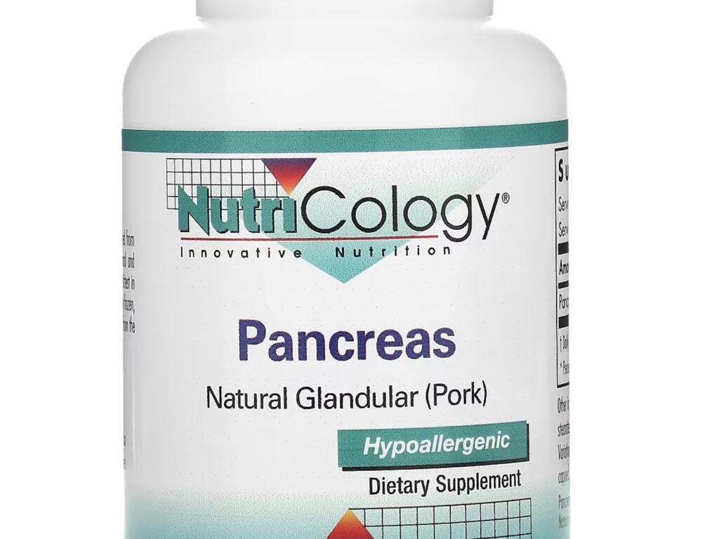 Pancreas, Natural Glandular (Pork), 60 Capsule ARG-51640, Nutricology