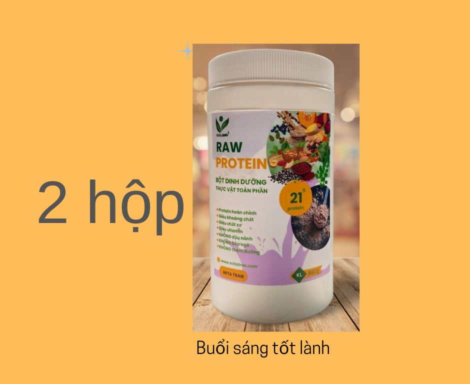 Combo 2 Hộp BỘT RAW PROTEIN – Thuần thực vật