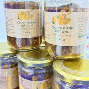 Chanh gừng mật ong lên men, 500g [hủ thuỷ tinh]