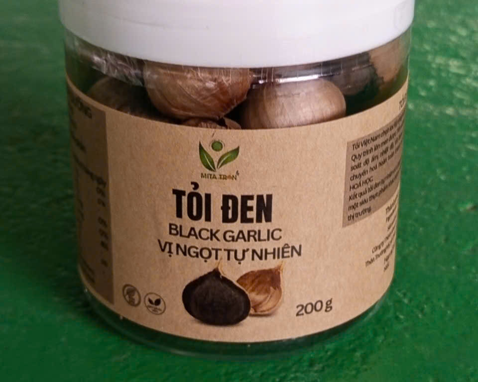 Tỏi đen Mita (200g), Tỏi đen nguyên củ lên men 6-8 tuần