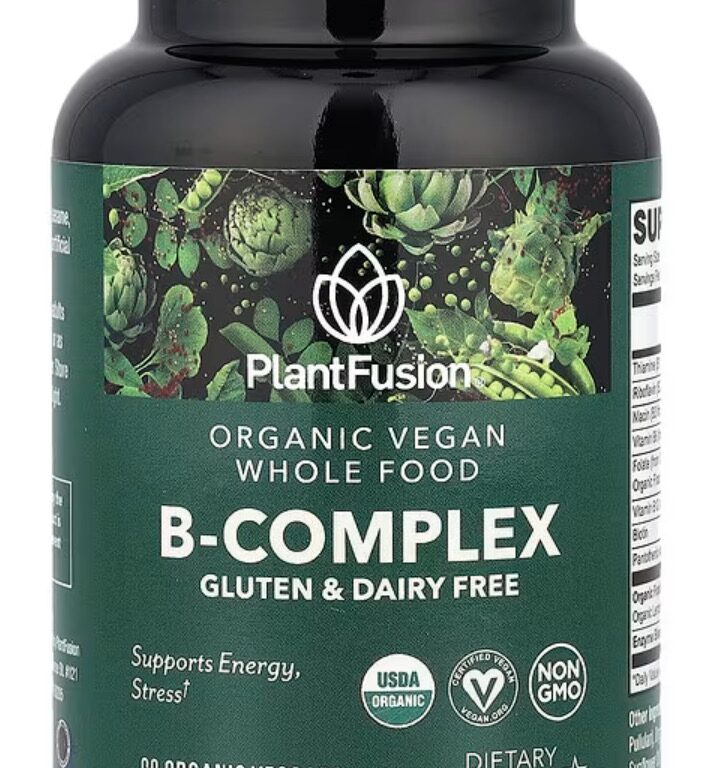 PlantFusion, Organic Vegan B-Complex, 60 Organic VegCaps