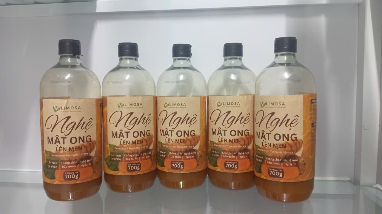 Nghệ mật ong lên men, 700gram (khoảng 500mL)
