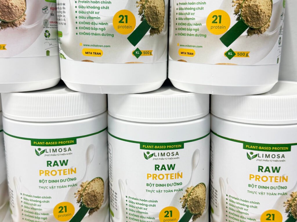 [Raw protein-500g] Bột dinh dưỡng Protein hoàn chỉnh toàn thực vật – Thương hiệu Mita Tran